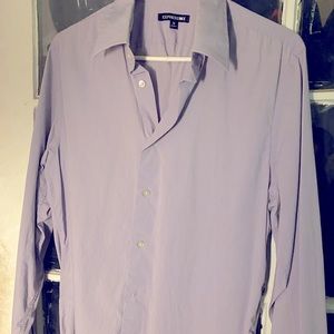 EXPRESS Solid Button Down Shirt